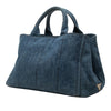 Prada Denim Canapa Logo Tote Secondhand