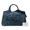 Prada Denim Canapa Logo Tote Secondhand