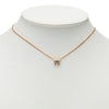 Hermès Rose Gold Enamel Mini Pop H Pendant Necklace Secondhand
