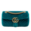 Gucci Medium GG Marmont Matelasse Velvet Shoulder Bag Secondhand