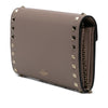 Valentino Calfskin Rockstud Envelope Wallet on Chain Secondhand