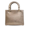 Secondhand Dior Medium Metallic Patent Microcannage Lady Dior