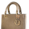 Secondhand Dior Medium Metallic Patent Microcannage Lady Dior