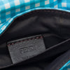 Fendi Joshua Vides Mini Nylon Gingham Convertible Baguette Satchel Secondhand