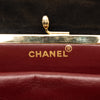 Chanel CC Chevron Quilted Lambskin Kiss Lock Shoulder Bag Secondhand