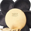 Chanel CC Resin Rhinestone Camellia Clip On Earrings Secondhand