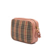 Burberry 1983 Knight Check Canvas and Calfskin Link Camera Bag Secondhand