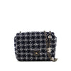 Chanel Mini Square Tweed Coco Heart Chain Flap Secondhand