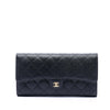 Secondhand Chanel CC Caviar Classic Long Flap Wallet