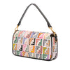Fendi Chinese Valentines Day Zucca Embroidered Canvas Baguette Satchel Secondhand