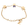Louis Vuitton Gold Plated Gamble Crystal Bracelet Secondhand