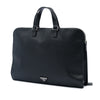 Prada Saffiano Cuir Travel Front Zip Pocket Briefcase Secondhand