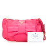 Prada Tessuto Bow Wristlet Clutch Secondhand