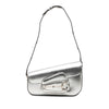 Gucci Metallic Textured Calfskin Asymmetric Horsebit 1955 Shoulder Bag Secondhand