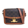 Celine Teen Triomphe Coated Canvas and Calfskin Triomphe Crossbody Secondhand