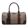 Gucci GG Supreme Web Boston Bag Secondhand