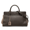Saint Laurent Small Leather and Suede Rive Gauche Cabas Tote Secondhand