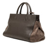 Saint Laurent Small Leather and Suede Rive Gauche Cabas Tote Secondhand