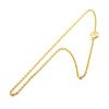 Chanel Gold Plated CC Round Pendant Necklace Secondhand