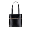 Secondhand Burberry House Check Trimmed Leather Shoulder Bag