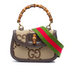 Gucci Small Jumbo GG Canvas Web Bamboo 1947 Top Handle Bag Secondhand