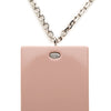 Chanel CC Brass Strass and Acrylic Plate Pendant Necklace Secondhand