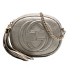 Gucci Mini Metallic Pebbled Calfskin Soho Chain Crossbody Secondhand