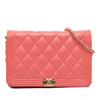Chanel Lambskin Boy Wallet On Chain Secondhand