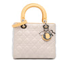 Dior Medium Tricolor Lambskin Cannage Lady Dior Secondhand