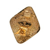 Chanel CC Gold Plated Rhombus Clip On Earrings Secondhand