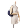 Chanel Medium Woven Jersey Single Flap Secondhand