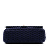 Chanel Medium Woven Jersey Single Flap Secondhand