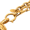 Chanel Gold Plated Quilted CC Pendant Necklace Secondhand