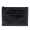 Saint Laurent Croc Embossed Leather Monogram Document Holder Secondhand