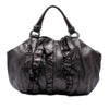 Prada Metallic Nappa Mordore Ruffle Tote Secondhand