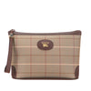 Secondhand Burberry Vintage Check Canvas Wristlet Clutch
