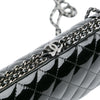 Chanel Quilted Patent Chain Around Clutch Secondhand