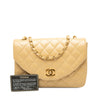 Chanel CC Quilted Lambskin Round Flap Secondhand