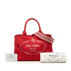 Prada Small Canvas Canapa Logo Tote Secondhand