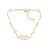 Dior Gold Plated Crystal and Faux Pearl Clair D Lune Bracelet Secondhand