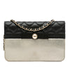 Secondhand Chanel Paris in Rome CC Bicolor Quilted Lambskin Wallet On Chain