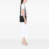 Prada Saffiano Trimmed Tessuto Zip Top Crossbody Secondhand
