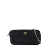 Chanel CC Calfskin Double Zip Wallet On Chain Secondhand
