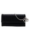 Dior Woven Lambskin Lady Dior Rendezvouz Wallet on Chain Secondhand