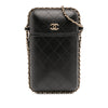 Chanel CC Quilted Lambskin Chain Around Phone Holder Secondhand