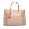 Prada Large Bicolor Saffiano Lux Galleria Double Zip Satchel Secondhand