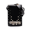 Alexander McQueen Studded Leather Skull Four Ring Crossbody Secondhand