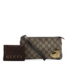 Gucci Guccissima Heart Trimmed GG Supreme Wristlet Clutch Secondhand