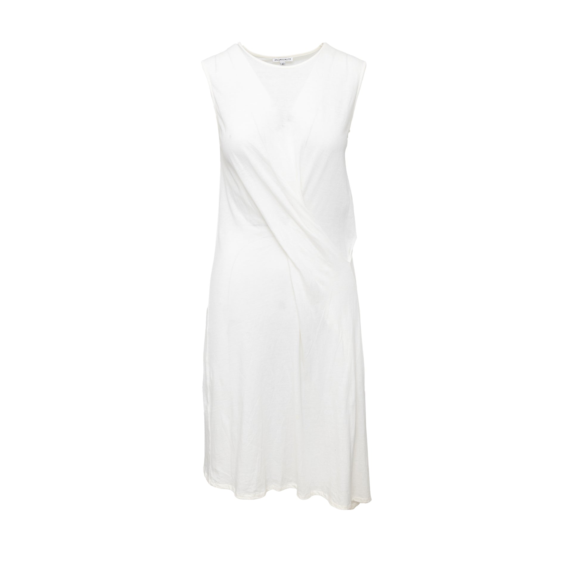 Ann Demeulemeester White Cotton Dress - 00s Ann Demeulemeester White Cotton Dress - 00s