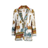 Secondhand Scarf Print Jacket - '90s